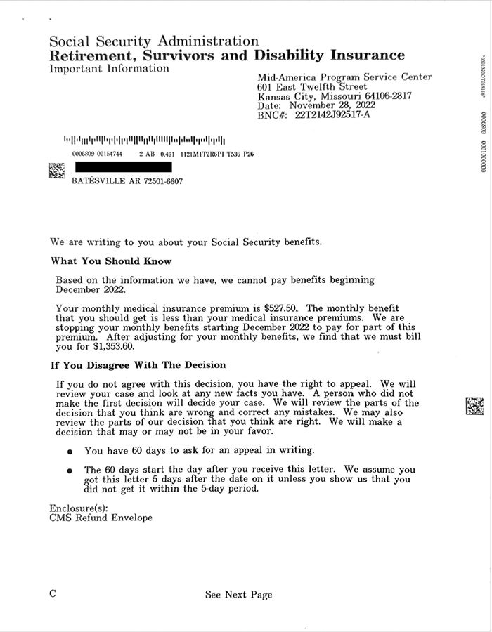 Did You Receive an IRMAA LETTER from Medicare and Social Security